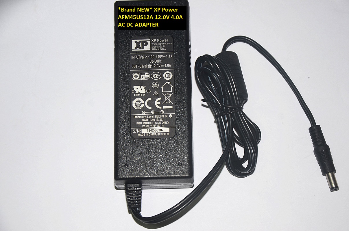 *Brand NEW*12.0V 4.0A XP Power AFM45US12A 5.5*2.5/5.5*2.1 AC DC ADAPTER - Click Image to Close